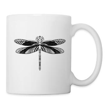 Libellule - Mug blanc - blanc - Droite