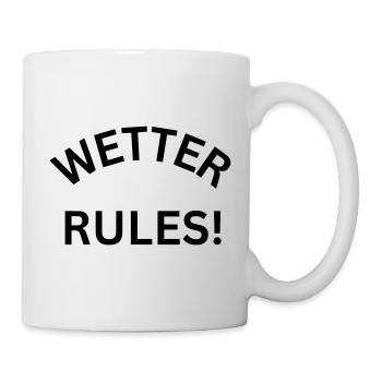 Wetter Rules! - Stadt Wetter Ruhr - Tasse - Weiß - Rechts