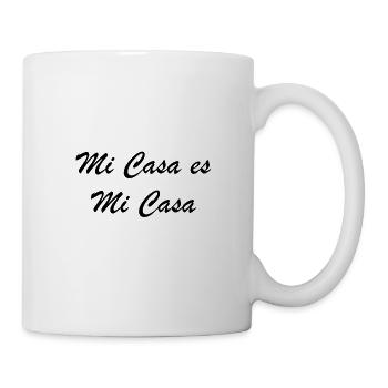 Mein Haus ist mein Haus | Poster, Bild, Wohnung - Tasse - Weiß - Rechts