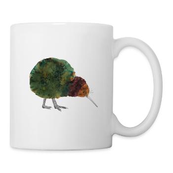 Kiwi Bird New Zealand Apterygidae Bird fan Maori - Mug - white - Right