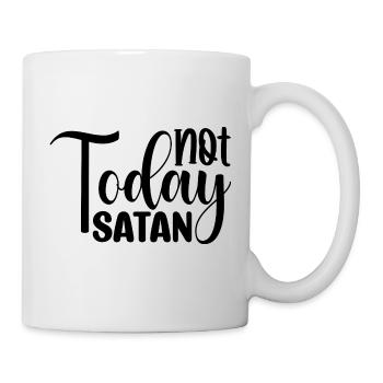 Not Today Satan - Mug - white - Right