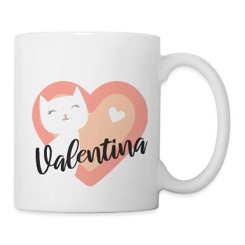 Valentina Nom Prénom Chaton - Mug blanc - blanc - Droite