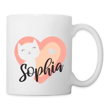 Sophia Surname First Name Kitten - Mug - white - Right