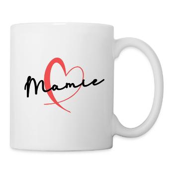 MAMIE. FÊTE DES MÈRES. BONNE FÊTE MAMIE. JE T'AIME - Mug blanc - blanc - Droite