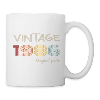 Millésime original 1986 | Cadeau d’anniversaire 1986 - Mug blanc - blanc - Droite