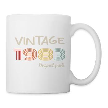 Original 1983 Vintage | Geburtstagsgeschenk 1983 - Tasse - Weiß - Rechts