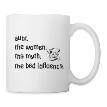 aunt the woman the myth the bad influence - retro - Mug - white - Right