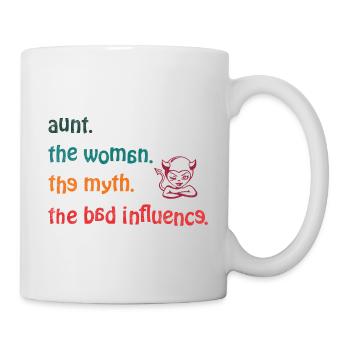 aunt the woman the myth the bad influence - retro - Mug - white - Right