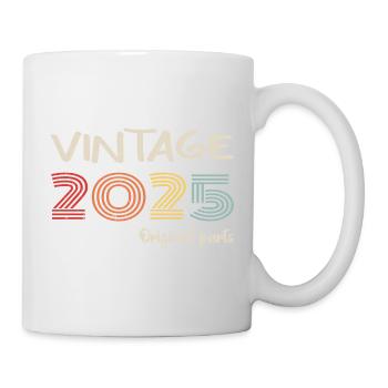 Original 2025 Vintage | Geburtstagsgeschenk 2025 - Tasse - Weiß - Rechts