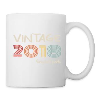 Original 2018 Vintage | Geburtstagsgeschenk 2018 - Tasse - Weiß - Rechts