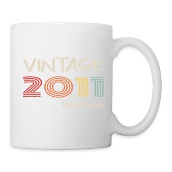 Original 2011 Vintage | Geburtstagsgeschenk 2011 - Tasse - Weiß - Rechts