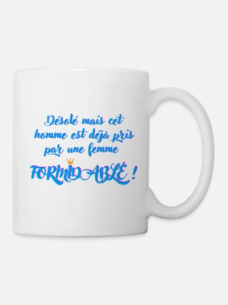 Un design qui va marquer vos concurrente, mesdames - Mug blanc - blanc