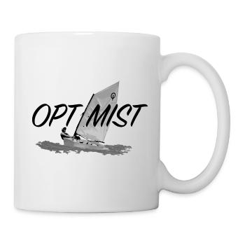 Optimist - Tasse - Weiß - Rechts