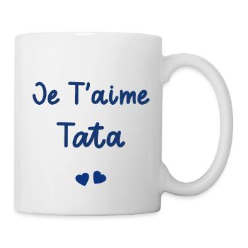 je t'aime tata - Mug blanc - blanc - Droite