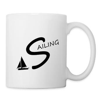 Segeln, Spruch, Segler - Tasse - Weiß - Rechts
