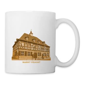 Feucht Markt Rathaus Mittelfranken Bayern - Tasse - Weiß - Rechts