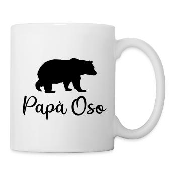 Papa Vater Bär Geburtstag Geschenk lustig Spanien - Tasse - Weiß - Rechts