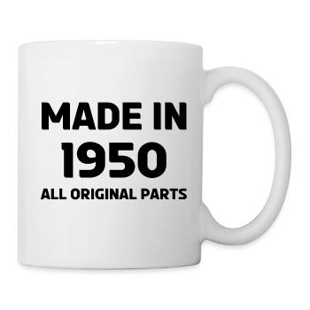 née in 1950 - Mug blanc - blanc - Droite