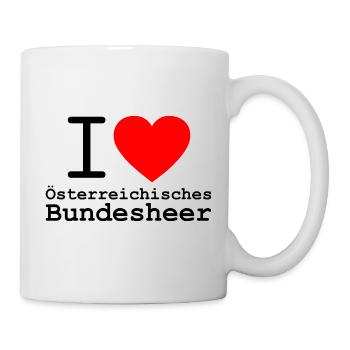 i love mein Österreichisches Bundesheer - Tasse - Weiß - Rechts