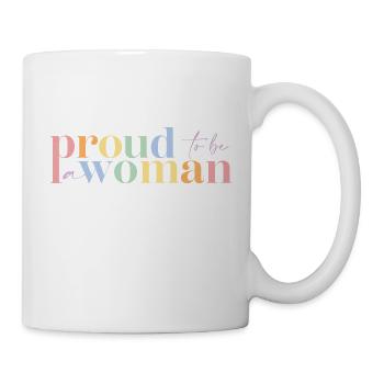 Femme fière | Grande façade - Mug blanc - blanc - Droite