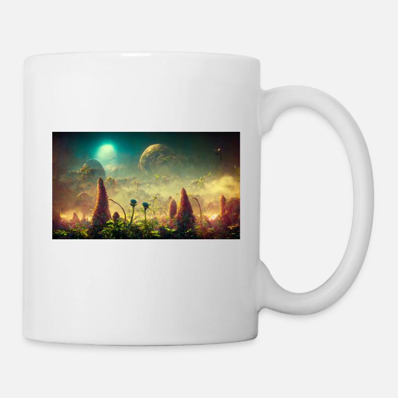 Monde futuriste - Mug blanc - blanc