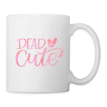 Dead CUTE goth pastell - Tasse - Weiß - Rechts