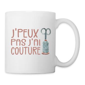 Je Peux Pas J'ai Couture - Mug blanc - blanc - Droite