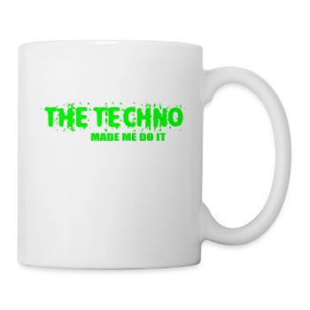 La techno m’a fait le faire - Mug blanc - blanc - Droite