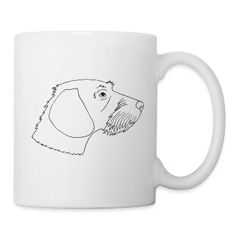 Rauhaardackel - Tasse - Weiß - Rechts