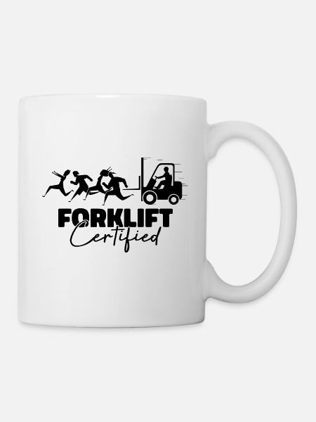 Gabelstapler zertifiziert - LKW-Fahrer - Tasse - Weiß