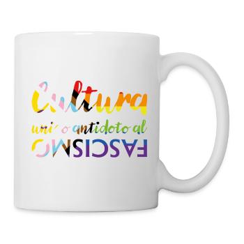 Culture as an antidote to fascism - Mug - white - Right
