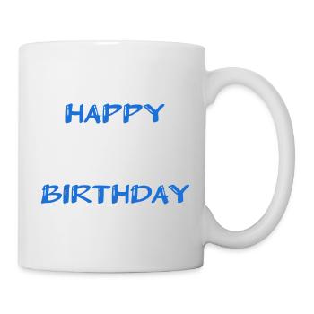JAHRESTAG. ALLES GUTE ZUM GEBURTSTAG. ALLES GUTE ZUM GEBURTSTAG. - Tasse - Weiß - Rechts