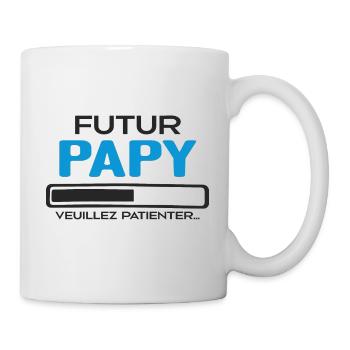 Futur Papy Veuillez Patienter - Idée Cadeau Papy - Mug blanc - blanc - Droite
