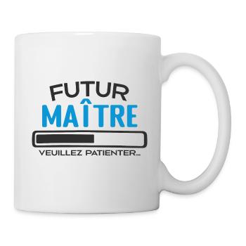 Futur Maître Idée Cadeau Futur Maître - Mug blanc - blanc - Droite