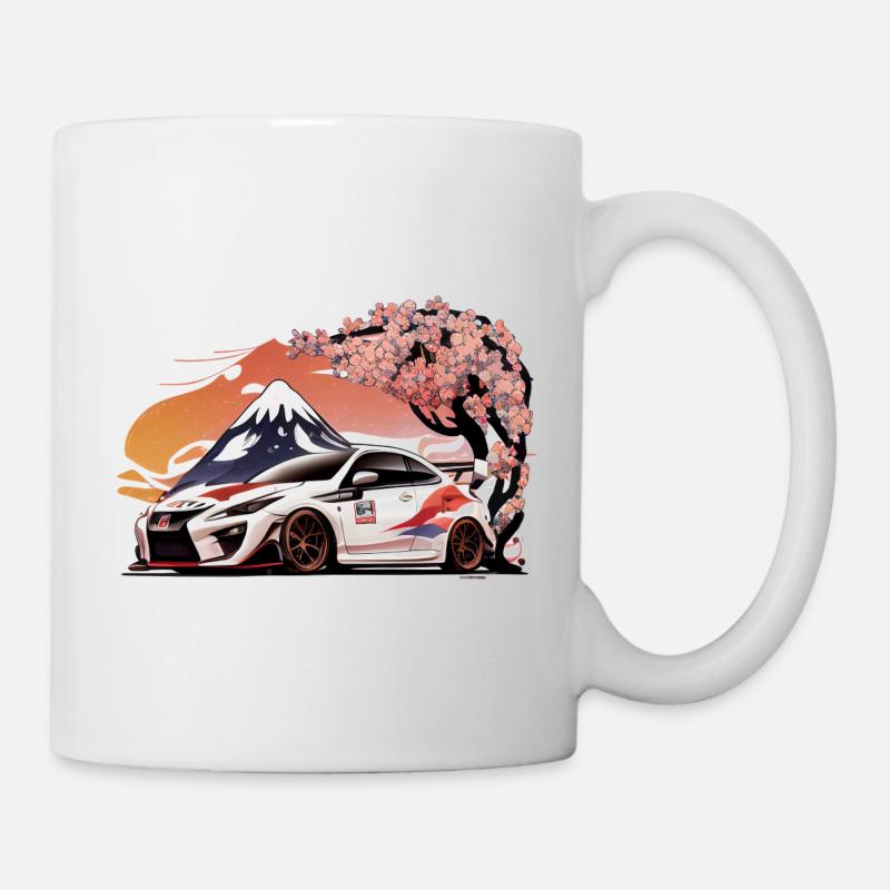 Driven Elegance – Japanische Autoliebhaber - Tasse - Weiß