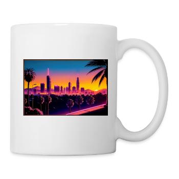 Sunset City - Tasse - Weiß - Rechts