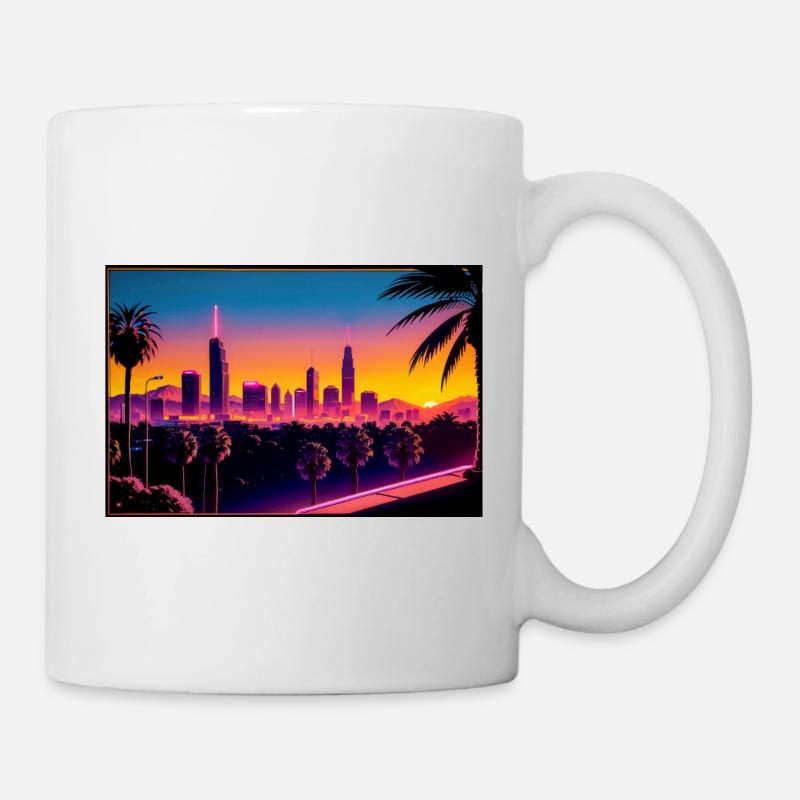 Sunset City - Tasse - Weiß