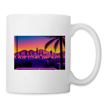 Sunset City - Tasse - Weiß - Rechts