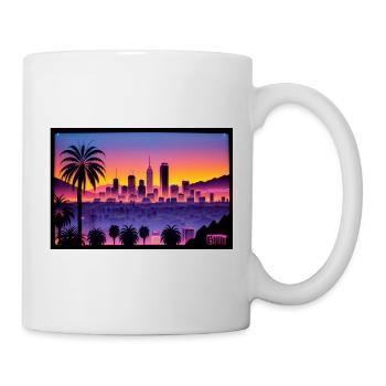 Sunset City - Tasse - Weiß - Rechts