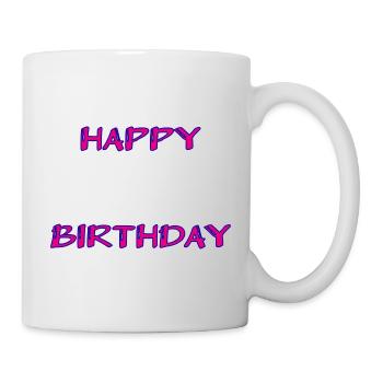 ALLES GUTE ZUM GEBURTSTAG. ALLES GUTE ZUM GEBURTSTAG. JAHRESTAG. - Tasse - Weiß - Rechts