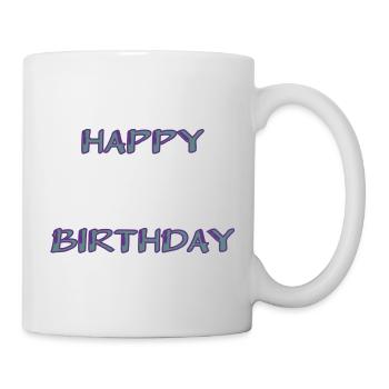 ALLES GUTE ZUM GEBURTSTAG. ALLES GUTE ZUM GEBURTSTAG. JAHRESTAG. - Tasse - Weiß - Rechts