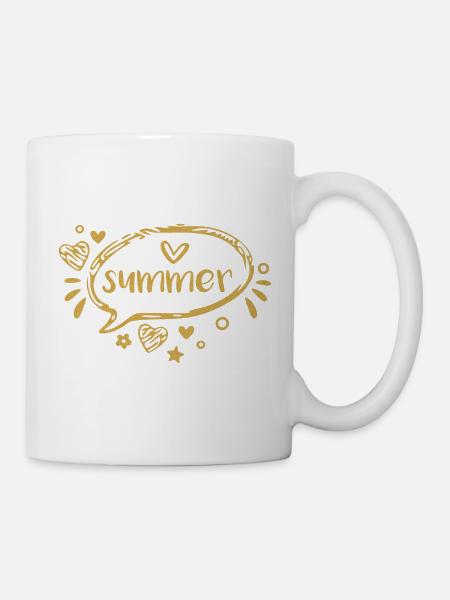 Summer - Tasse - Weiß