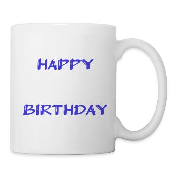 ALLES GUTE ZUM GEBURTSTAG. ALLES GUTE ZUM GEBURTSTAG. JAHRESTAG. - Tasse - Weiß - Rechts