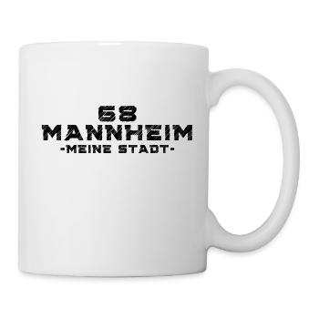 68 Mannheim Meine Stadt - Tasse - Weiß - Rechts