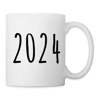 2024 - Jahr - Jahreswechsel - Tasse - Weiß - Rechts