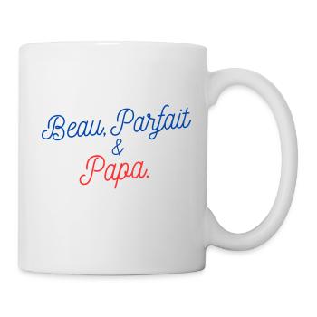Beau Parfait et Papa - Mug blanc - blanc - Droite
