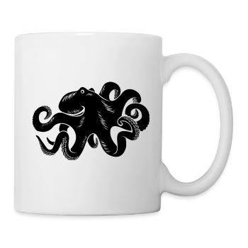 Meerestiere - Tasse - Weiß - Rechts