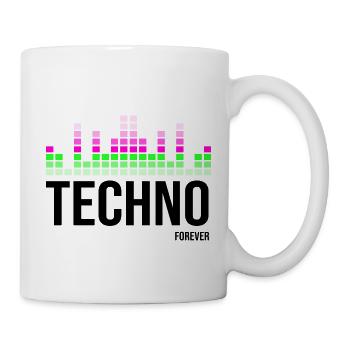 Techno-Musik - Tasse - Weiß - Rechts