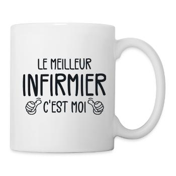 Le Meilleur Infirmier, C'Est Moi - Mug blanc - blanc - Droite