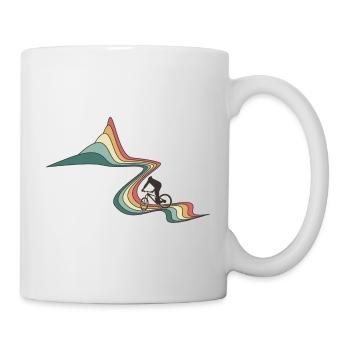 Biken Regenbogenstraße - Tasse - Weiß - Rechts